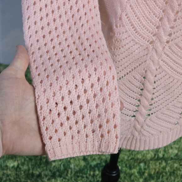 NEW DIRECTIONS | OPEN KNIT TUNIC SWEATER - Picture 13 of 16